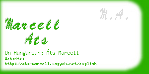 marcell ats business card